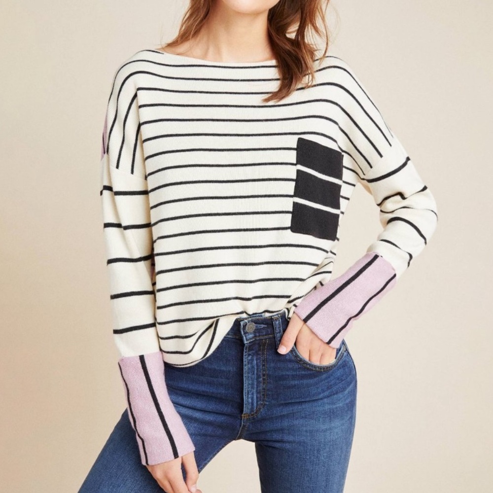 Anthropologie Faye Striped Sweater